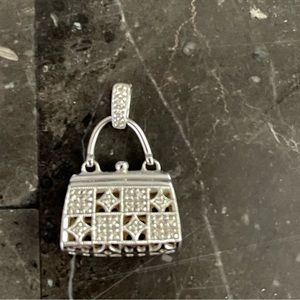 White gold Diamond purse pendant